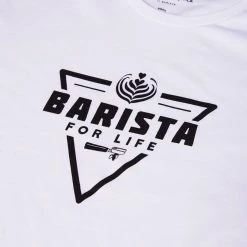 Fashion & Accessories Dritan Alsela Barista For Life Men Shirt White