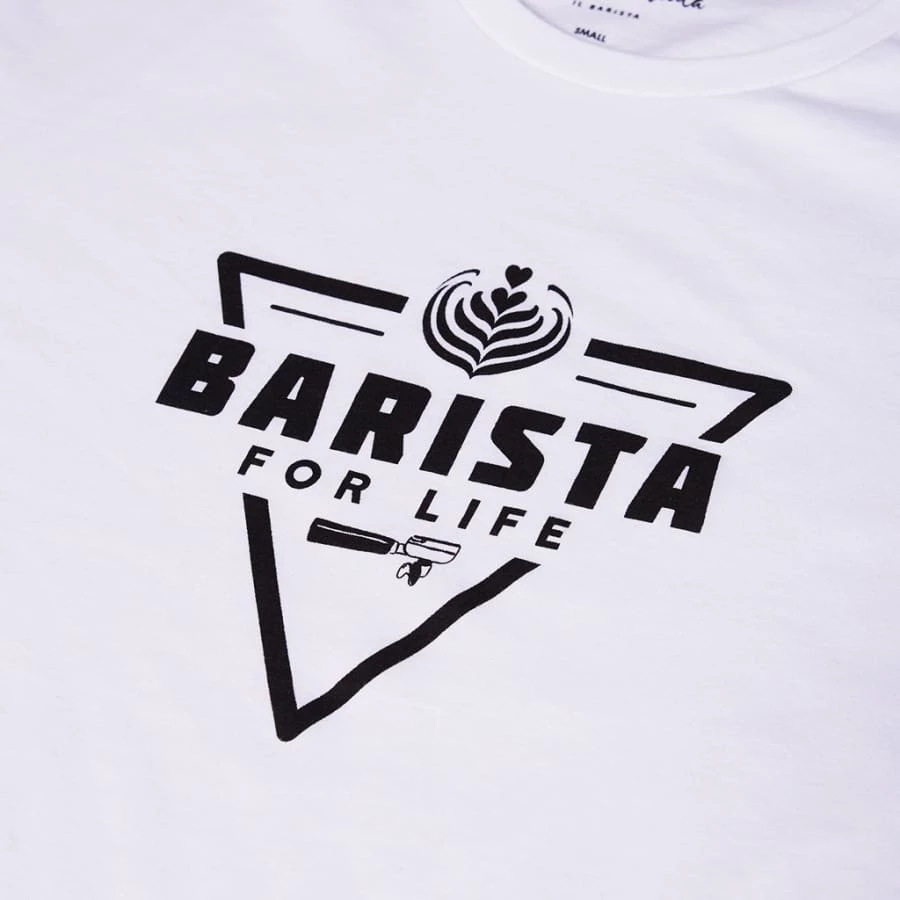 Fashion & Accessories Dritan Alsela Barista For Life Men Shirt White 2 Fashion & Accessories Dritan Alsela Barista For Life Men Shirt White