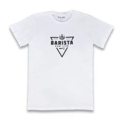Fashion & Accessories Dritan Alsela Barista For Life Men Shirt White
