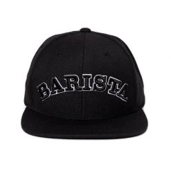 Dritan Alsela Barista Outline Snapback Cap Black
