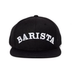 Dritan Alsela Barista Snapback Cap Black Fashion & Accessories