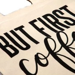 Fashion & Accessories Dritan Alsela But First Coffee Canvas Bag