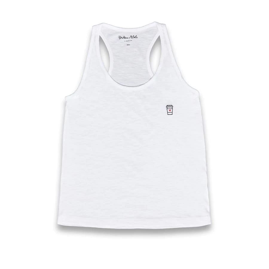Dritan Alsela Coffee To-go Cup Women Tank-Top White Fashion & Accessories 1 Dritan Alsela Coffee To-go Cup Women Tank-Top White Fashion & Accessories