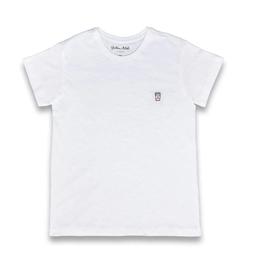 Dritan Alsela Coffee To-go Women Shirt White 1 Dritan Alsela Coffee To-go Women Shirt White