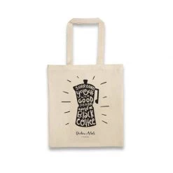 Dritan Alsela Moka Pot Canvas Bag Fashion & Accessories