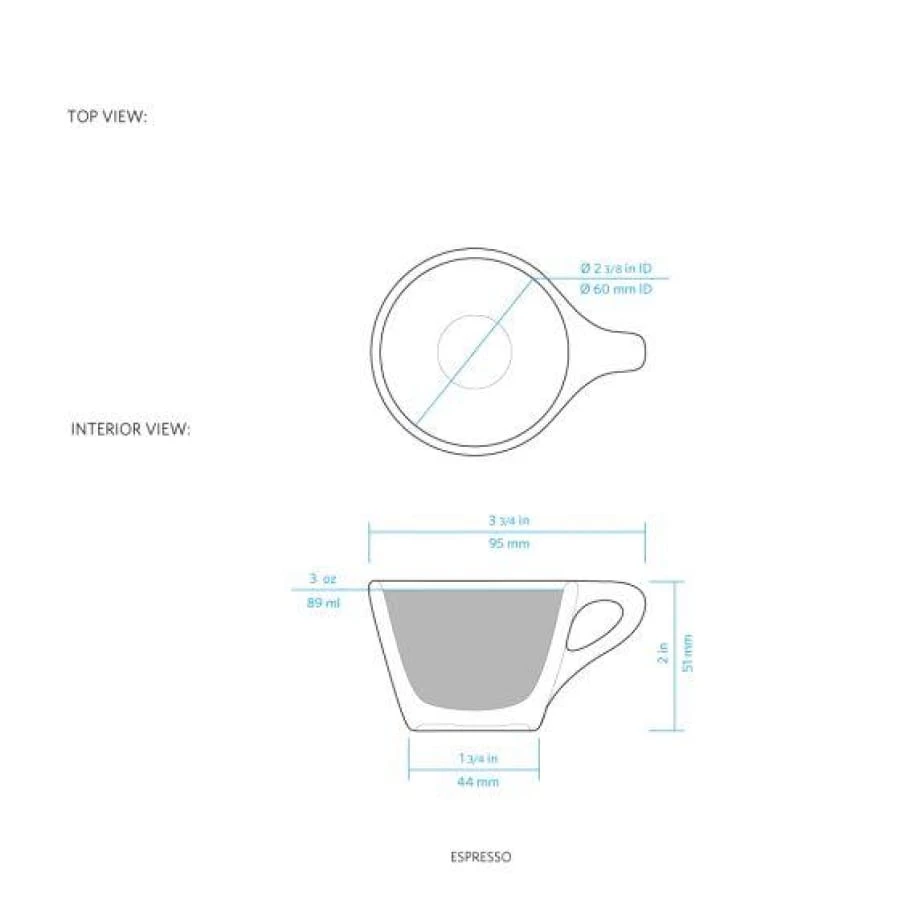NotNeutral LINO Espresso Cup 3oz/89ml (incl. Saucer) 3 NotNeutral LINO Espresso Cup 3oz/89ml (incl. Saucer)