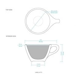 NotNeutral Barista Tools & Cups LINO Large Latte Cup 12oz/355ml (incl. Saucer) 5 NotNeutral Barista Tools & Cups LINO Large Latte Cup 12oz/355ml (incl. Saucer)