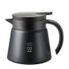 Hario V60 Heat Retaining Stainless Server 600 Black Brewing Equipment