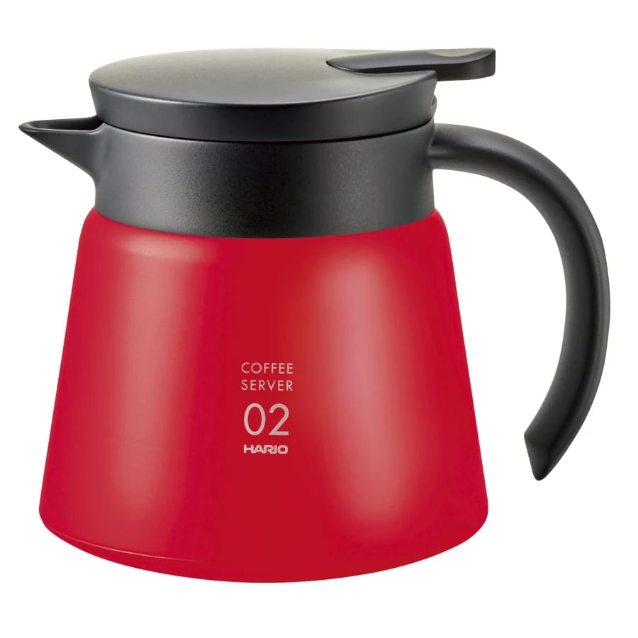 Hario Pour Over V60 Heat Retaining Stainless Server 600 Red 1 Hario Pour Over V60 Heat Retaining Stainless Server 600 Red